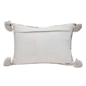 Bobbi Rust Orange Lumbar Pillow