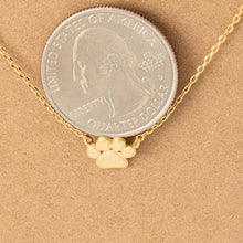 Load image into Gallery viewer, Mini Paw Print Charm Necklace
