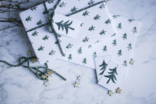 Load image into Gallery viewer, Eco Christmas Wrapping Paper &amp; Matching Tags: Xmas Trees

