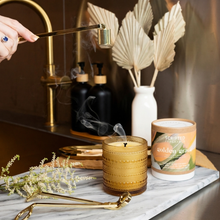 Load image into Gallery viewer, Golden Grace Fall Soy Candle in Hobnail Drinking Glass
