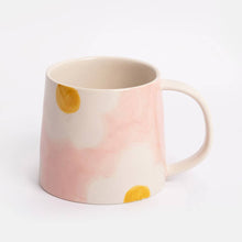 Load image into Gallery viewer, Pink/Mustard Flower Mug
