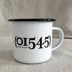 Zip Code Custom Mug -  Enamelware Camper 12oz.: Sage Green Lip