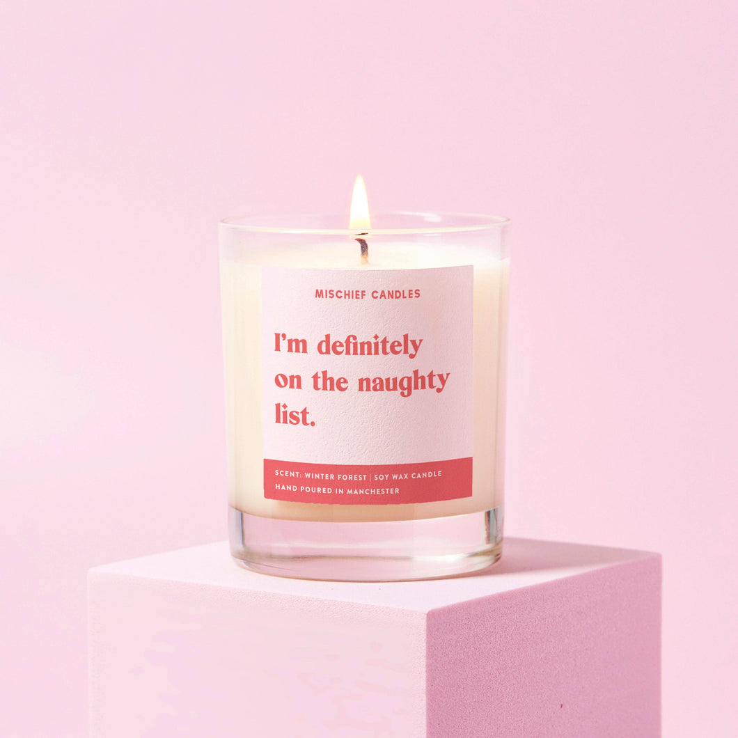 I'm Definitely On The Naughty List Soy Candle