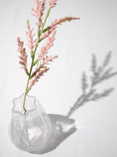 Load image into Gallery viewer, Faceted Frosted Vase Clear
