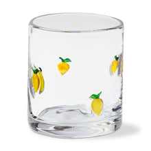 Load image into Gallery viewer, Lemon Double Old Fashioned Glass Yellow Summer

