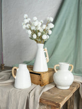 Load image into Gallery viewer, Rattan Wrapped Handle Vase Off White Medium
