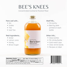 Load image into Gallery viewer, Bee's Knees Cocktail and Mocktail Mixer, 16 fl oz
