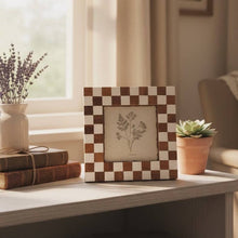 Load image into Gallery viewer, Checkered Photo Frame 5x5
