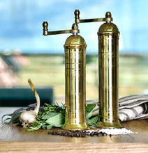 Load image into Gallery viewer, Brass Mill Pepper Grinder 8&quot;
