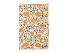 Load image into Gallery viewer, Pumpkin Fall Botanical Floral Autumn Kitchen Towel Waffle
