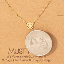 Load image into Gallery viewer, Mini Smiley Face Charm Necklace
