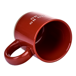 Ho Ho Ho Red Stoneware Coffee Mug