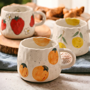 Ceramic Fruit Printed Mug