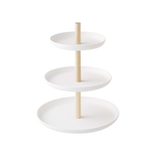Load image into Gallery viewer, Serving Stand - Steel + Wood
