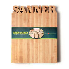 Load image into Gallery viewer, Words with Boards Personalized Cutting Board ~ Vertical
