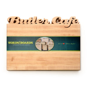 Words with Boards Personalized Cutting Board ~ Large