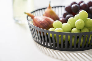 Fruit Basket - Wide - Steel