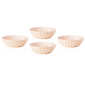Scalloped Blush Luster Cereal Bowl