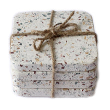 Load image into Gallery viewer, Set of 4 Terrazzo Square Coasters
