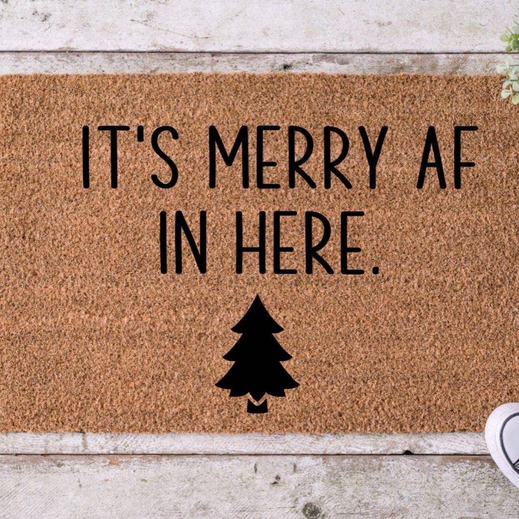 It’s Merry AF Doormat