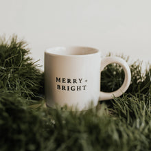 Load image into Gallery viewer, Merry &amp; Bright Stoneware Coffee Mug
