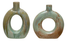 Load image into Gallery viewer, Stoneware Cut Out Vase
