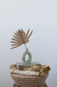 Stoneware Cut Out Vase