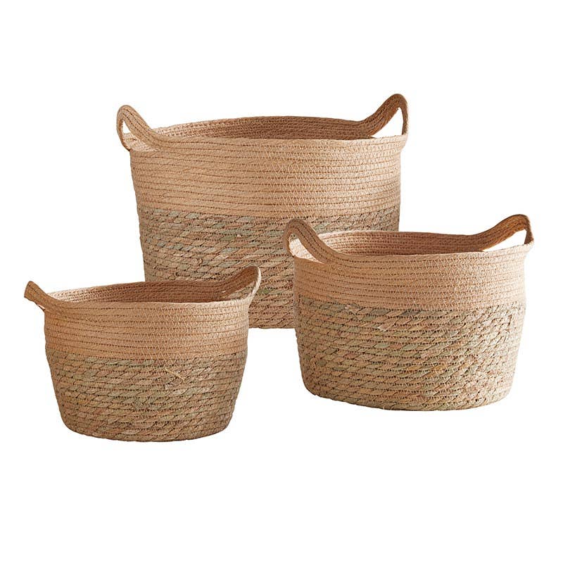 Tan Seagrass Baskets